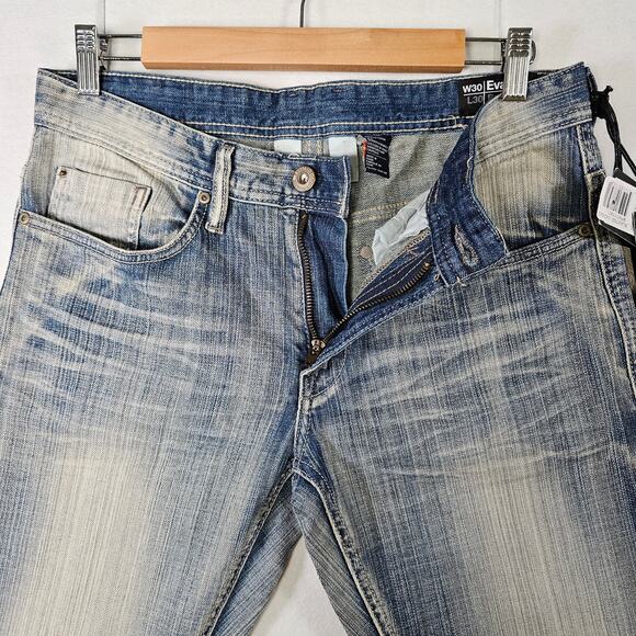 Buffalo David Bitton Evan-X Basic Slim Stretch Faded 30 x 30 Mens Jeans NWT - Picture 3 of 8